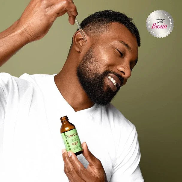 Aceite de romero crecimiento Rosemary Mint Scalp & Hair Strengthening Oil de Mielle
