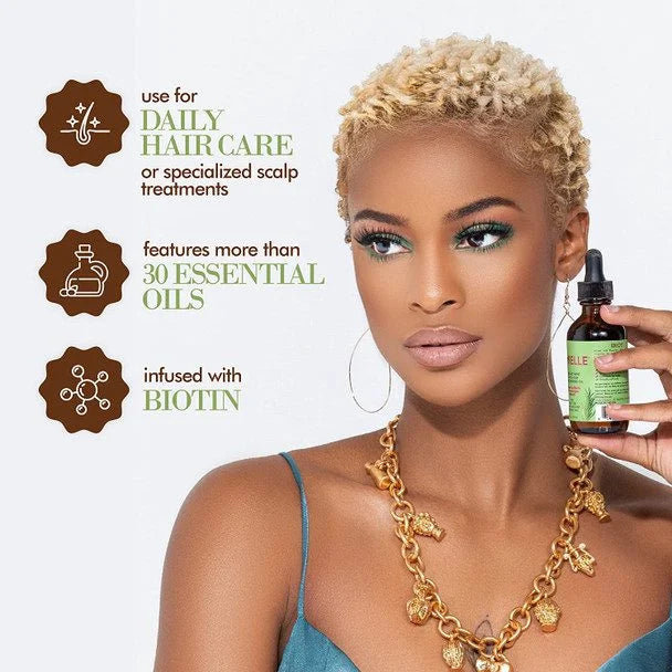 Aceite de romero crecimiento Rosemary Mint Scalp & Hair Strengthening Oil de Mielle