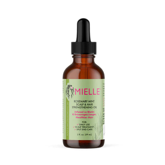 Aceite de romero crecimiento Rosemary Mint Scalp & Hair Strengthening Oil de Mielle